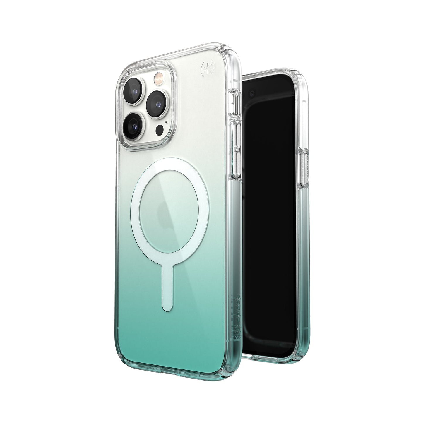 SPECK Presidio Perfect-Clear Ombre with MagSafe for iPhone 14 Pro Max - Fantasy Teal Fade
