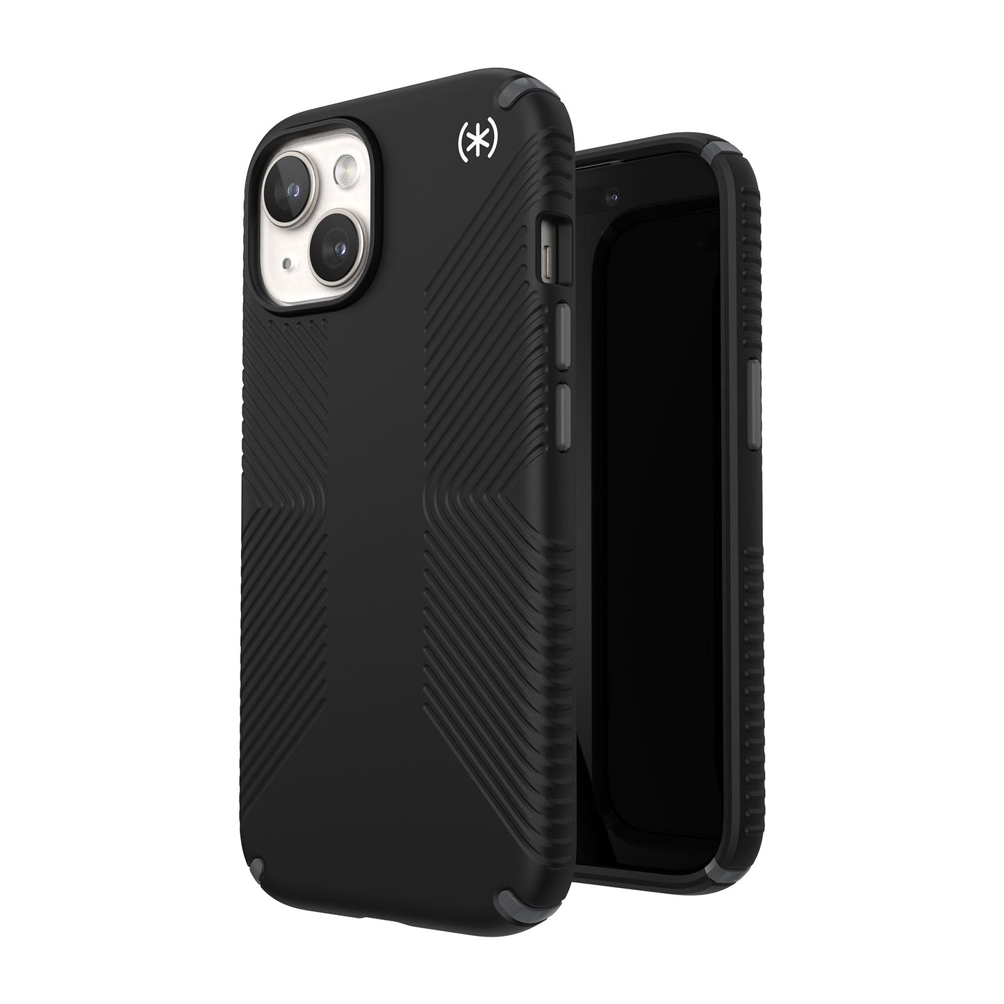 SPECK Presidio2 Grip with MagSafe for iPhone 15 - Black/Slate Grey/White