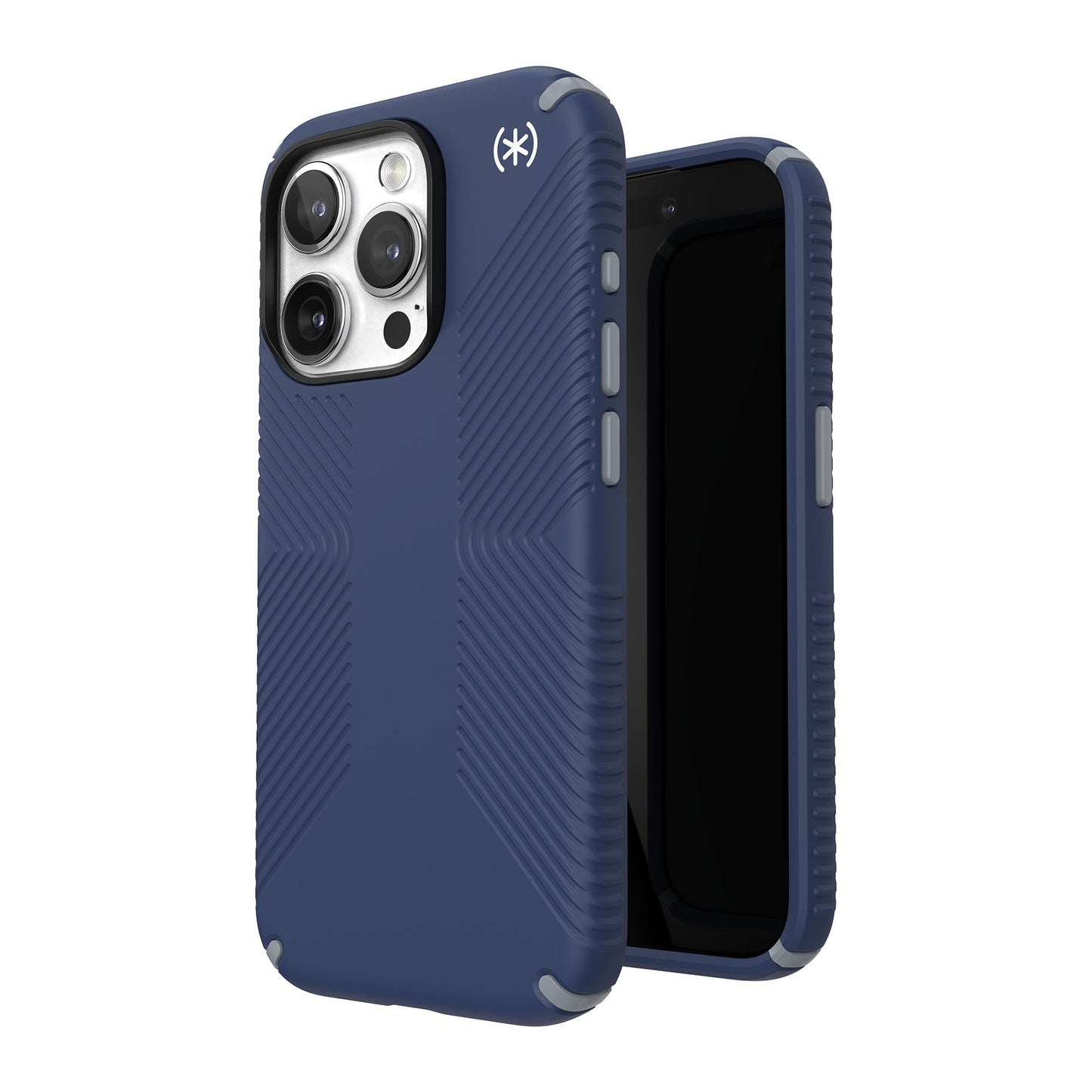 SPECK Presidio2 Grip with MagSafe for iPhone 15 Pro - Coastal Blue/Dust Grey/White