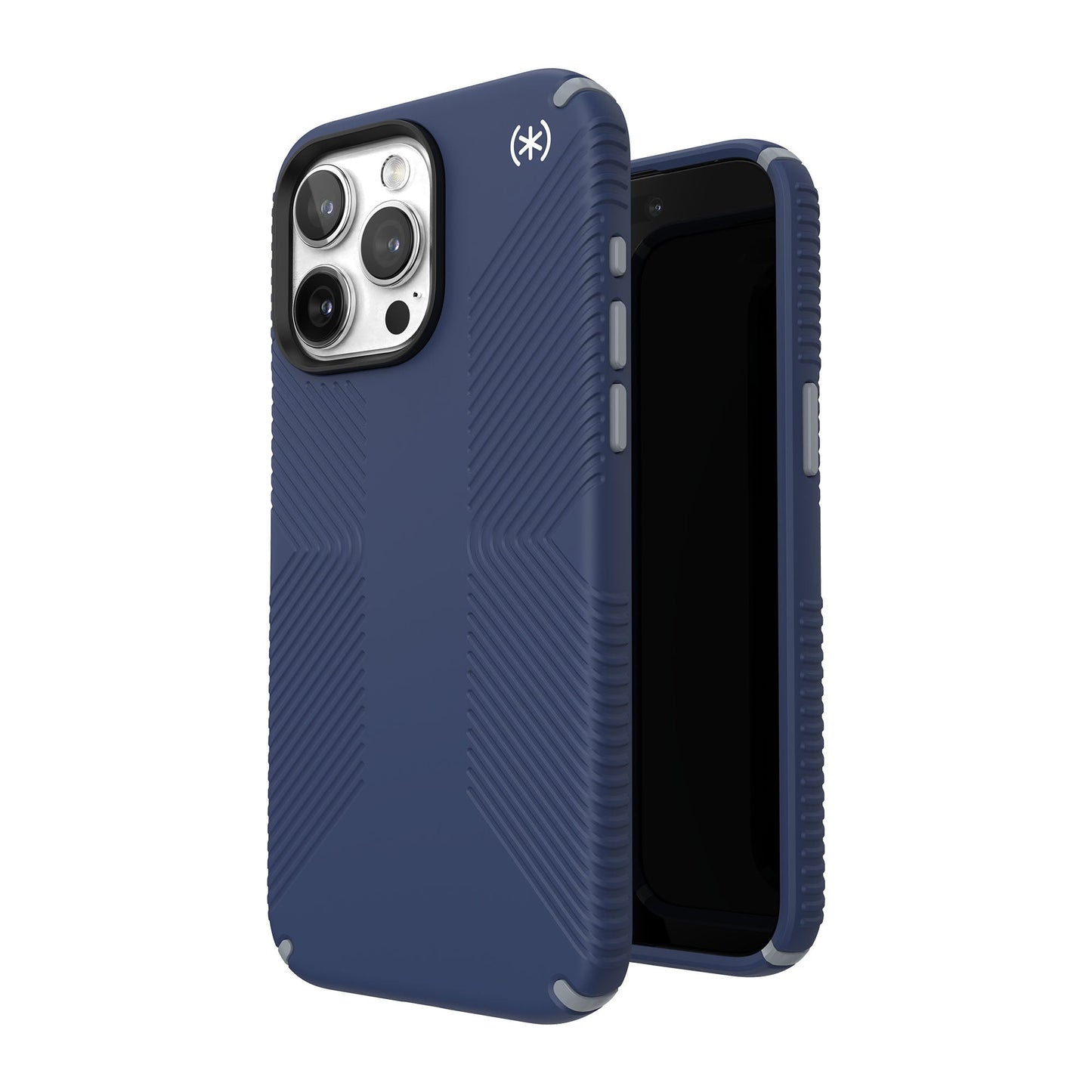 SPECK Presidio2 Grip with MagSafe for iPhone 15 Pro Max - Coastal Blue/Dust Grey/White