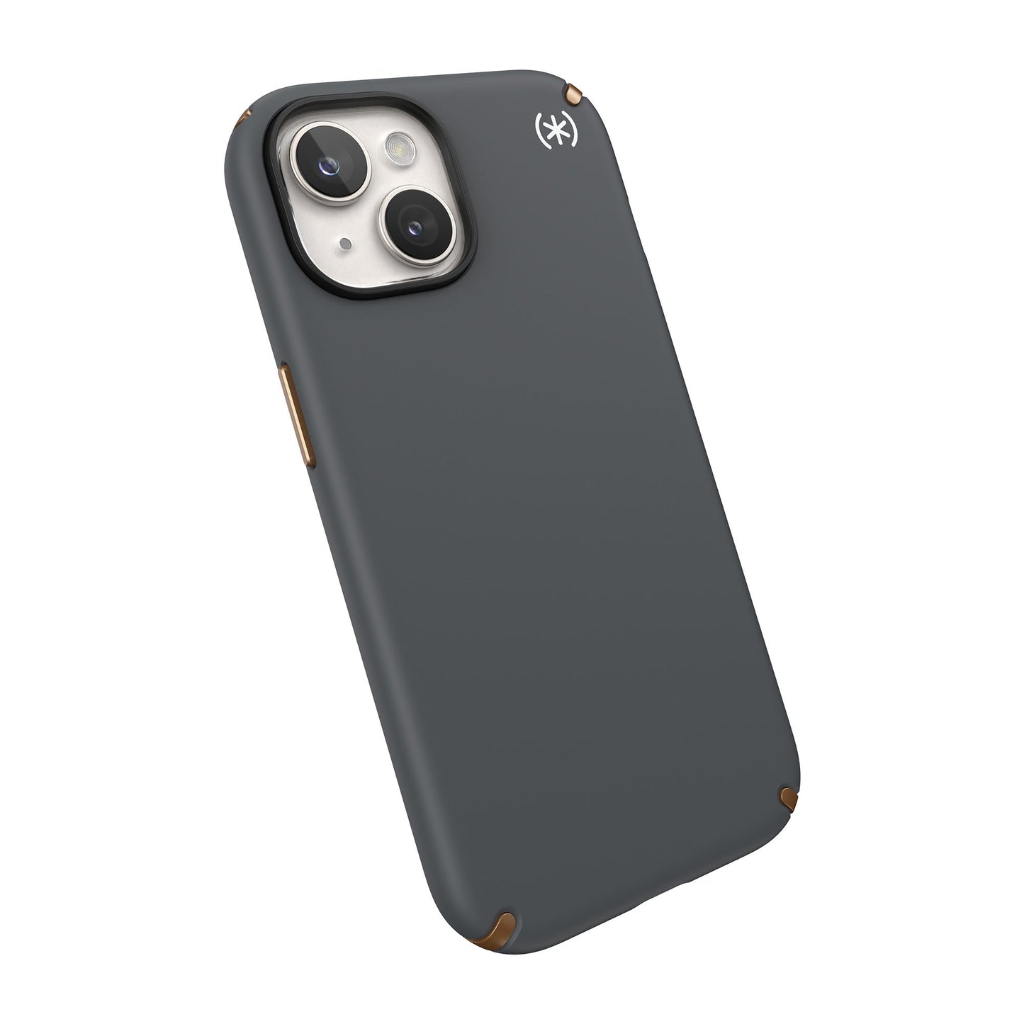 SPECK Presidio2 Pro with MagSafe for iPhone 15 - Charcoal Grey/Cool Bronze/White