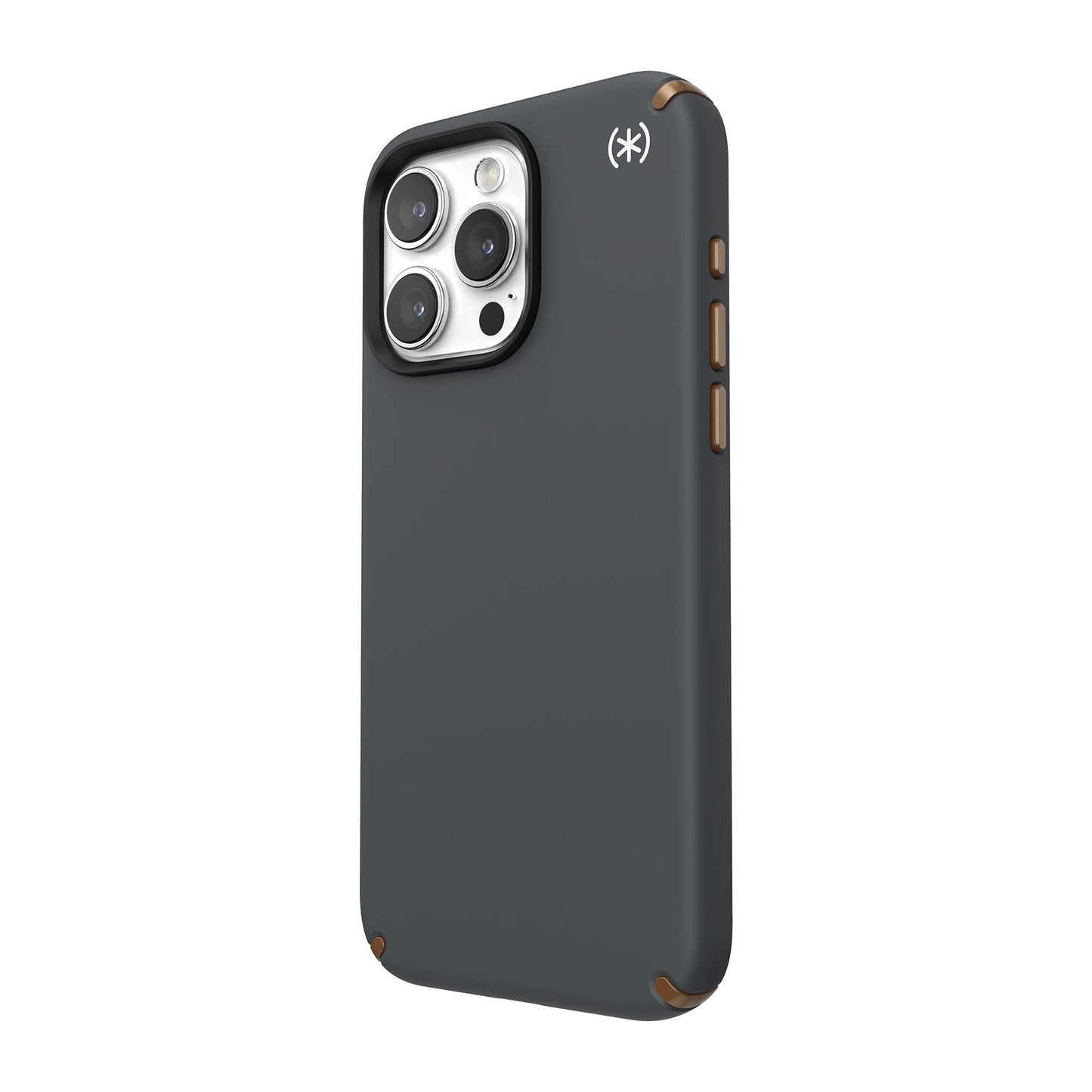 SPECK Presidio2 Pro with MagSafe for iPhone 15 Pro Max - Charcoal Grey/Cool Bronze/White