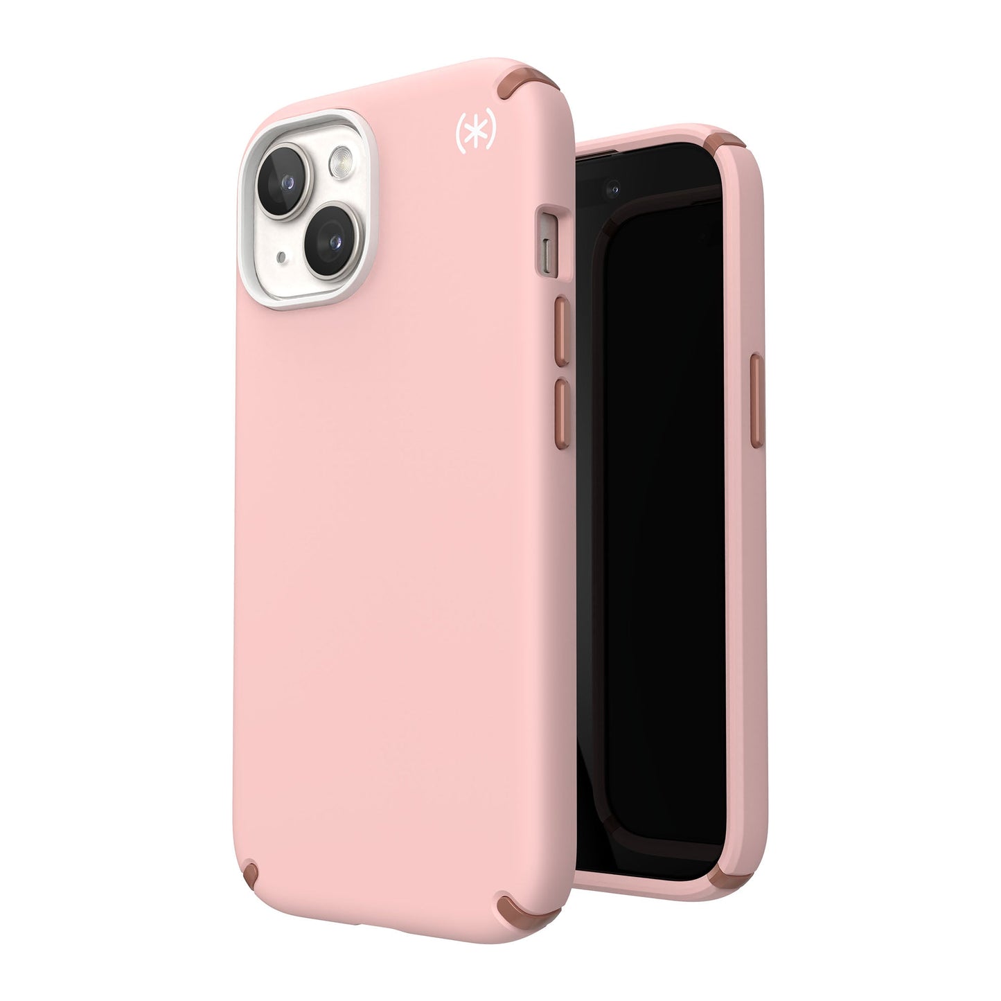 SPECK Presidio2 Pro with MagSafe for iPhone 15 - Dahlia Pink/Rose Copper/White