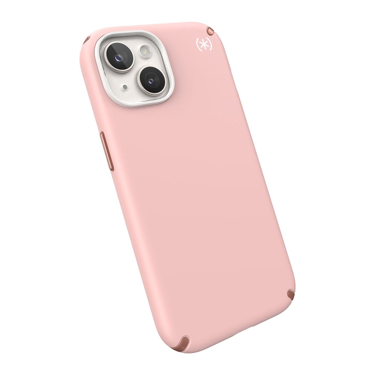 SPECK Presidio2 Pro with MagSafe for iPhone 15 - Dahlia Pink/Rose Copper/White