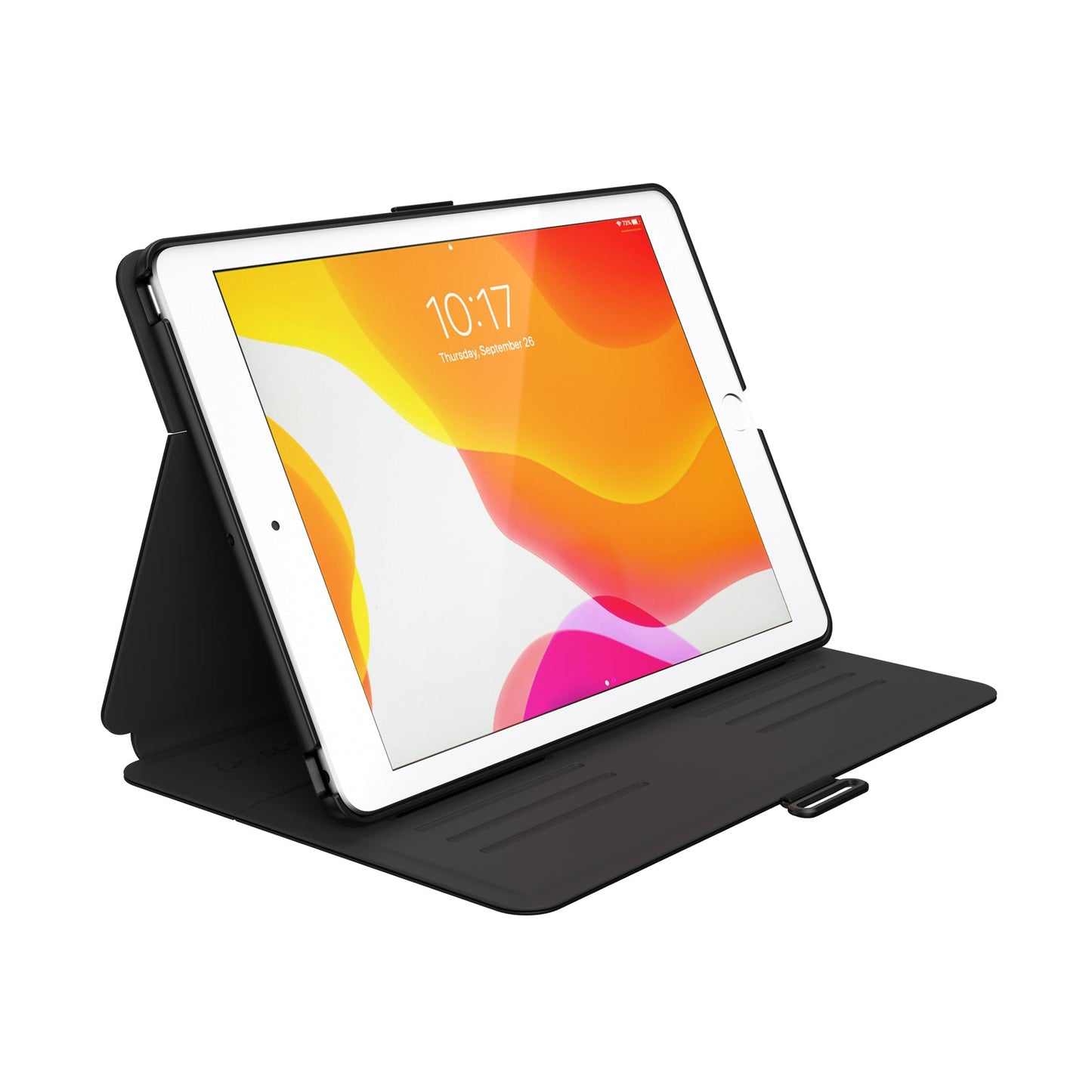 SPECK Balance Folio Case w/ Microban for iPad 7th-9th Gen (2019-2021) - Black/Black
