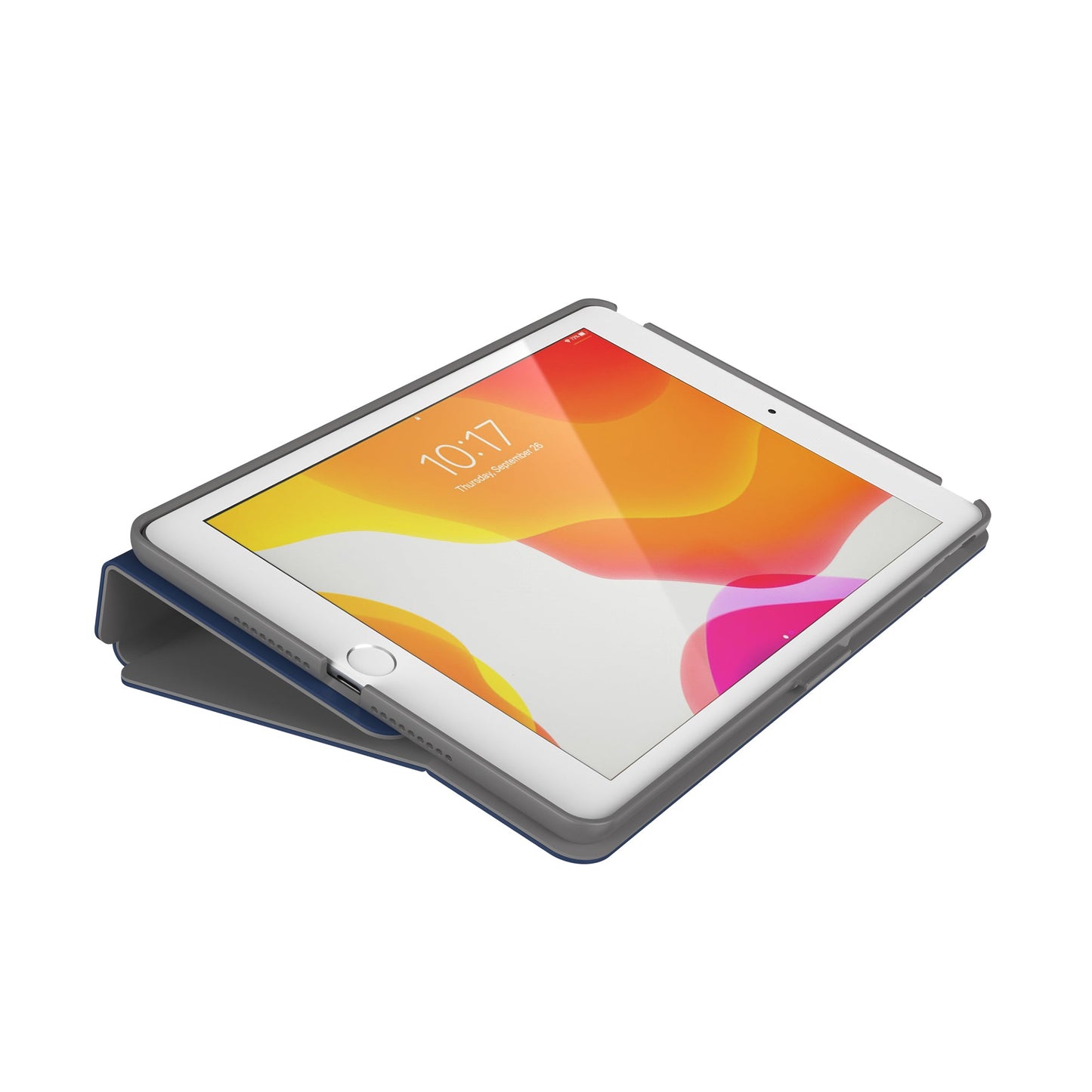 SPECK Balance Folio Case w/ Microban for iPad 7th-9th Gen (2019-2021) - Arcadia Navy/Moody Grey