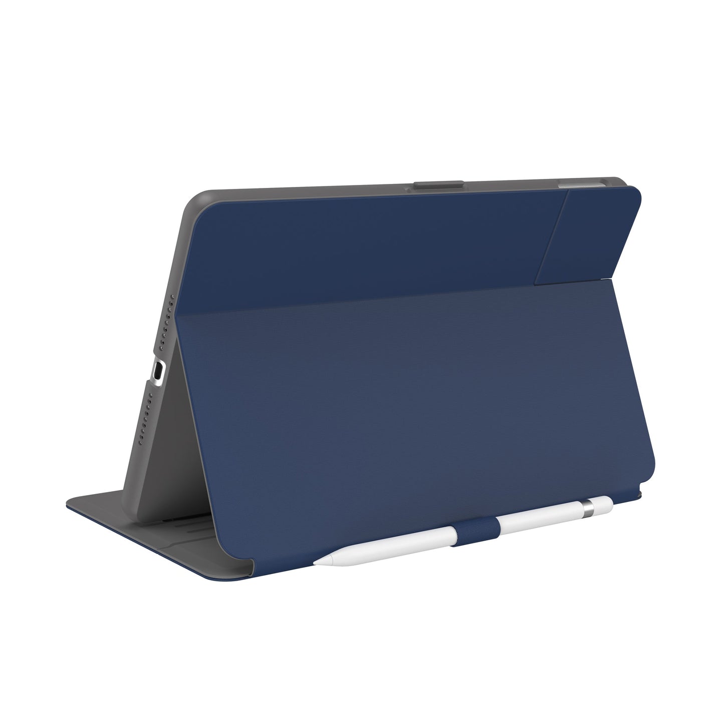 SPECK Balance Folio Case w/ Microban for iPad 7th-9th Gen (2019-2021) - Arcadia Navy/Moody Grey