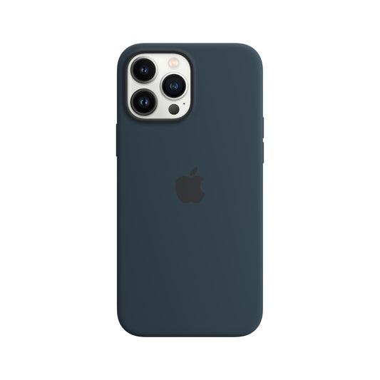 iPhone 13 Pro Max Silicone Case with MagSafe _ Abyss Blue