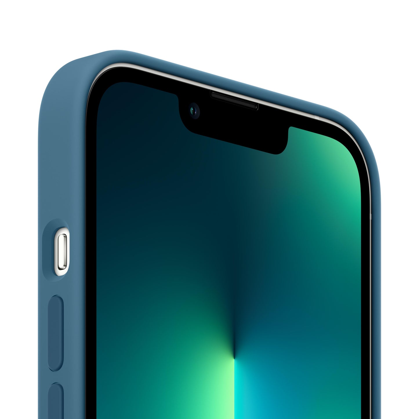 iPhone 13 Pro Max Silicone Case with MagSafe _ Blue Jay