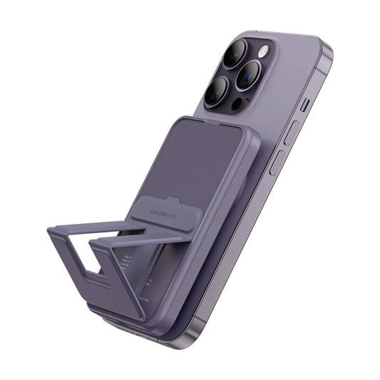 AMAZINGTHING Thunder Pro Mag WireIess Powerbank 5,000 mAh with Stand - Purple
