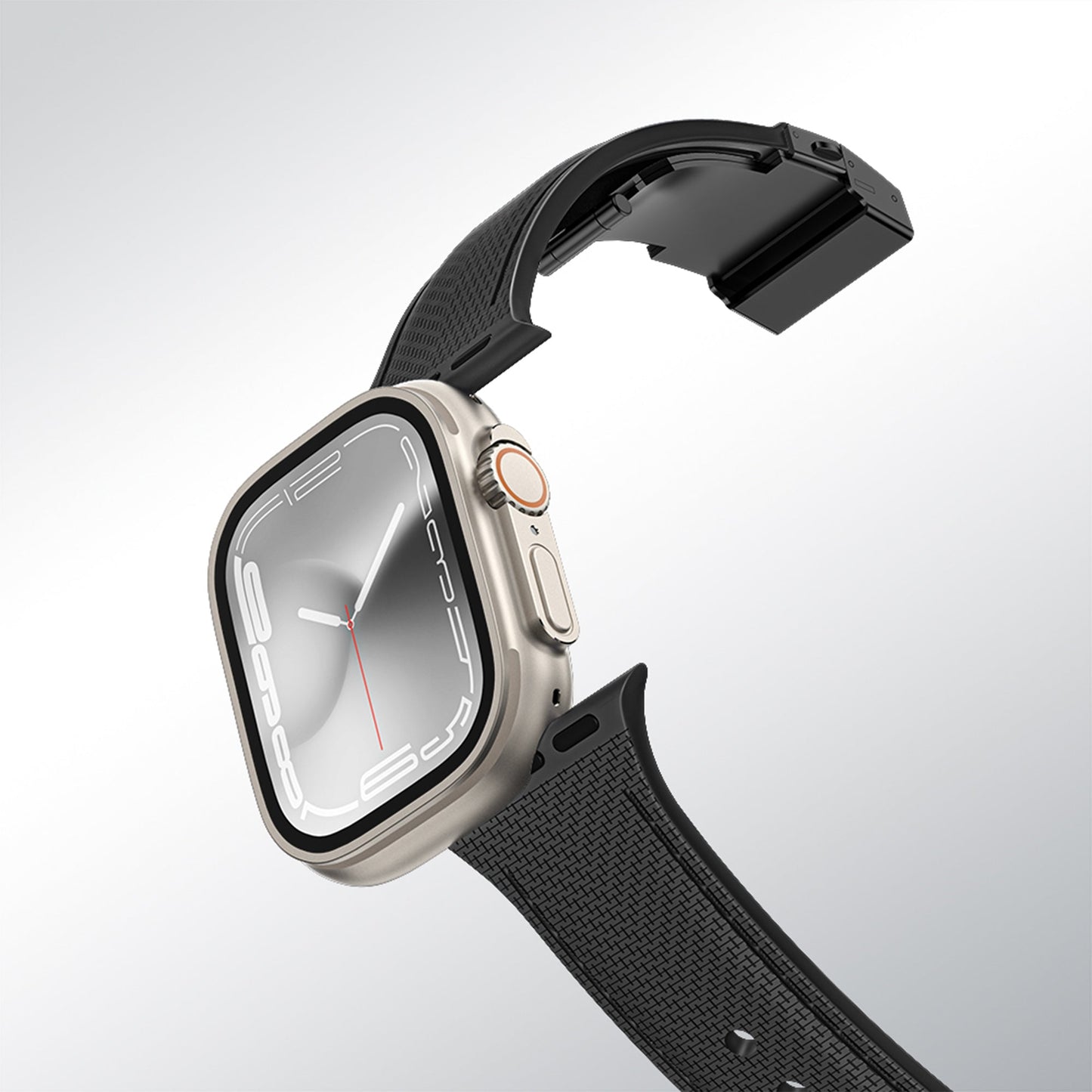 AMAZINGTHING Titan Swift Watch Strap for Apple Watch 42/44/45/49mm - Black