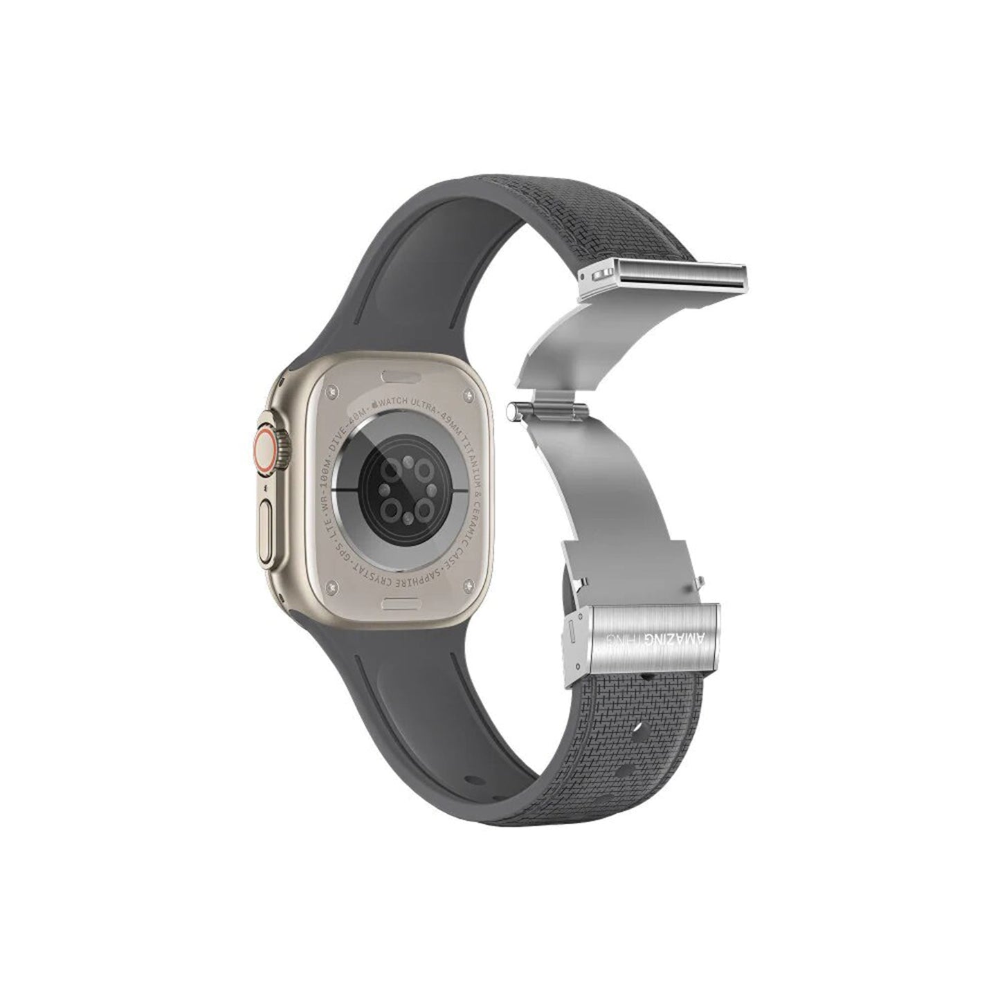 AMAZINGTHING Titan Swift Watch Strap for Apple Watch 42/44/45/49mm - Space Gray