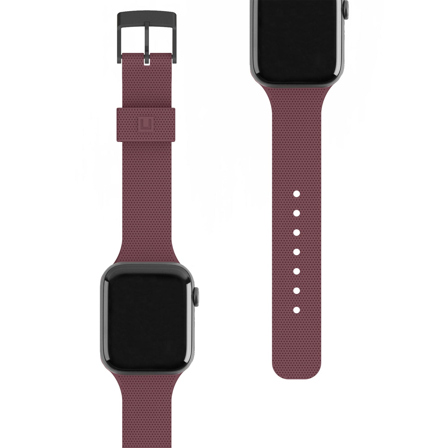 U BY UAG [U] Dot Silicone Strap for Apple Watch 38/40/41 mm - Aubergine