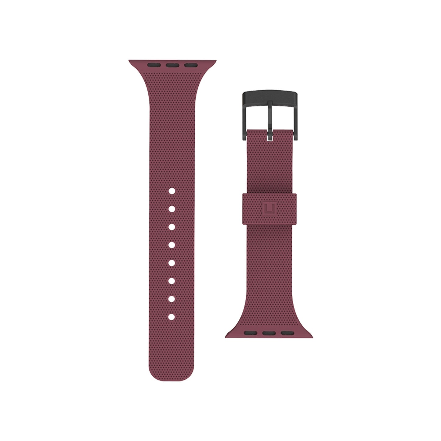 U BY UAG [U] Dot Silicone Strap for Apple Watch 42/44/45 mm - Aubergine