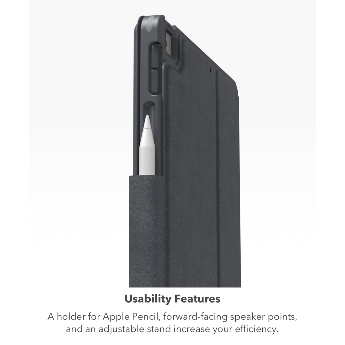 ZAGG Pro Keys Keyboard Case for iPad Air 10.9 (4th, 5th Gen) - Black/Gray