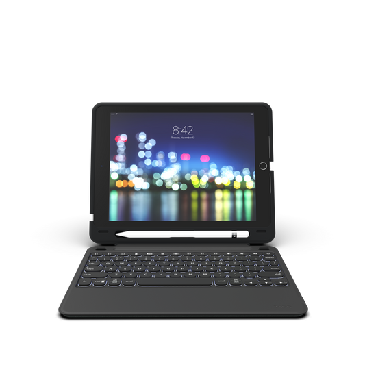 ZAGG Slim Book Go Keyboard Case for iPad 10.2 (7th, 8th, 9th Gen) - Black