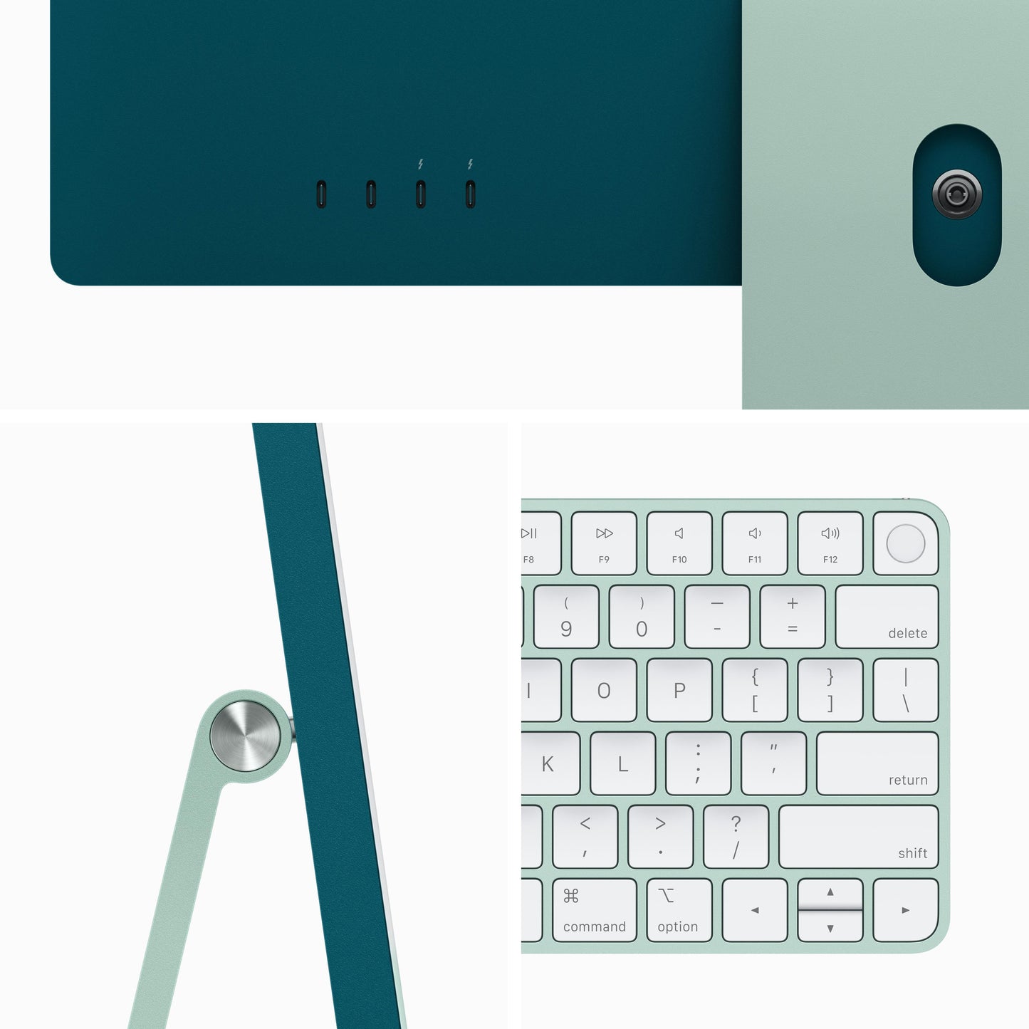 24-inch iMac with Retina 4.5K display: Apple M3 chip with 8‑core CPU and 10‑core GPU, 512GB SSD - Green